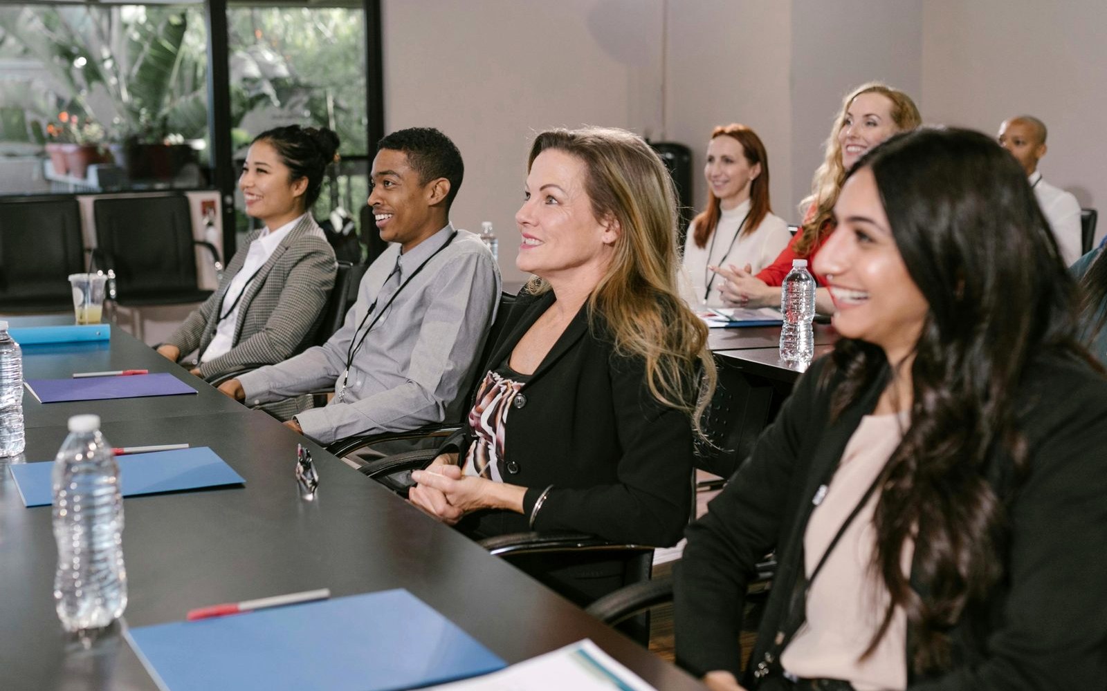 Seminar attendees listening